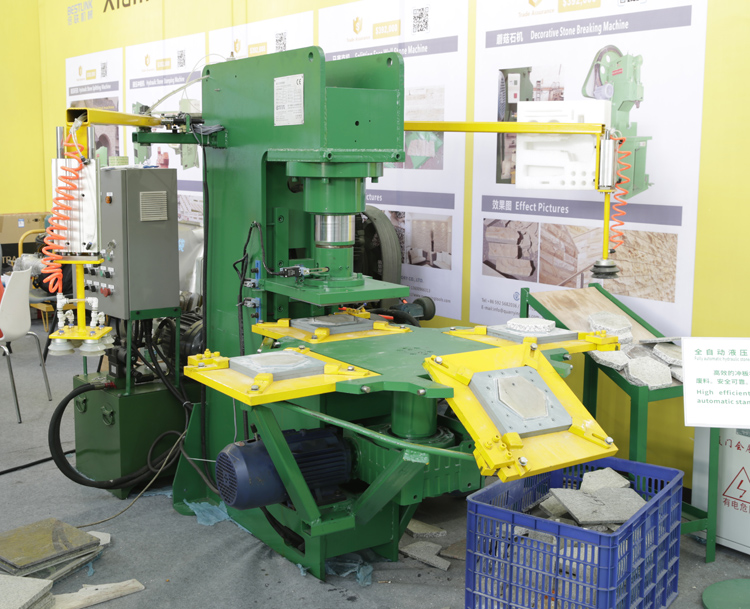 Máquina de trabajo de estampado de piedra hidráulica CP90 Vídeo de trabajo