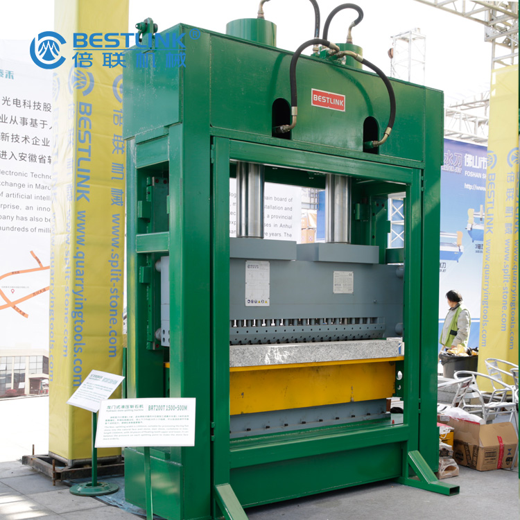 Máquina semiautomática de guillotina hidráulica para bloques de hormigón de piedra